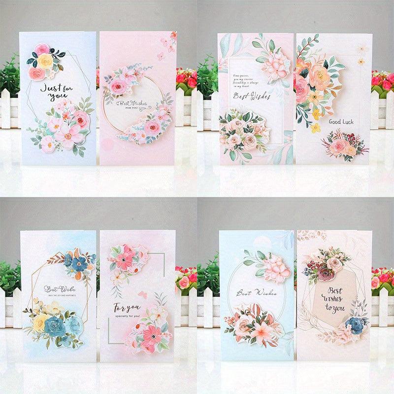 3D Flower Greeting Card for Mother Teacher Qixi