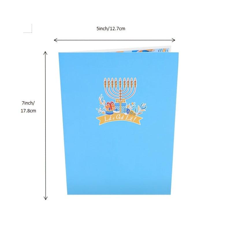 Happy Hanukkah 3D Pop Up Card Jewish Holiday Cards