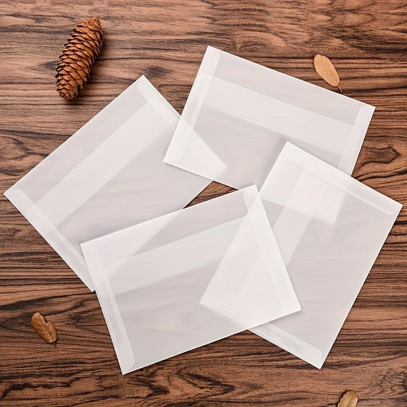 30Pcs Vintage Translucent Vellum Envelopes DIY Gift Wallet Envelope