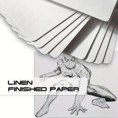 80pcs Blank Poker Size Cards Linen Finish Double Sided Index Flash DIY Game