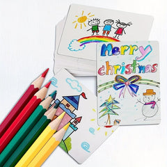 80pcs Blank Poker Size Cards Linen Finish Double Sided Index Flash DIY Game