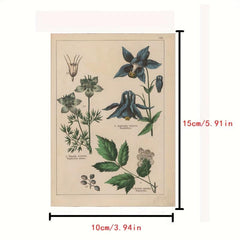 70 Retro Plant Postcard Collage Sets with Animal Pictures for Room Decoration