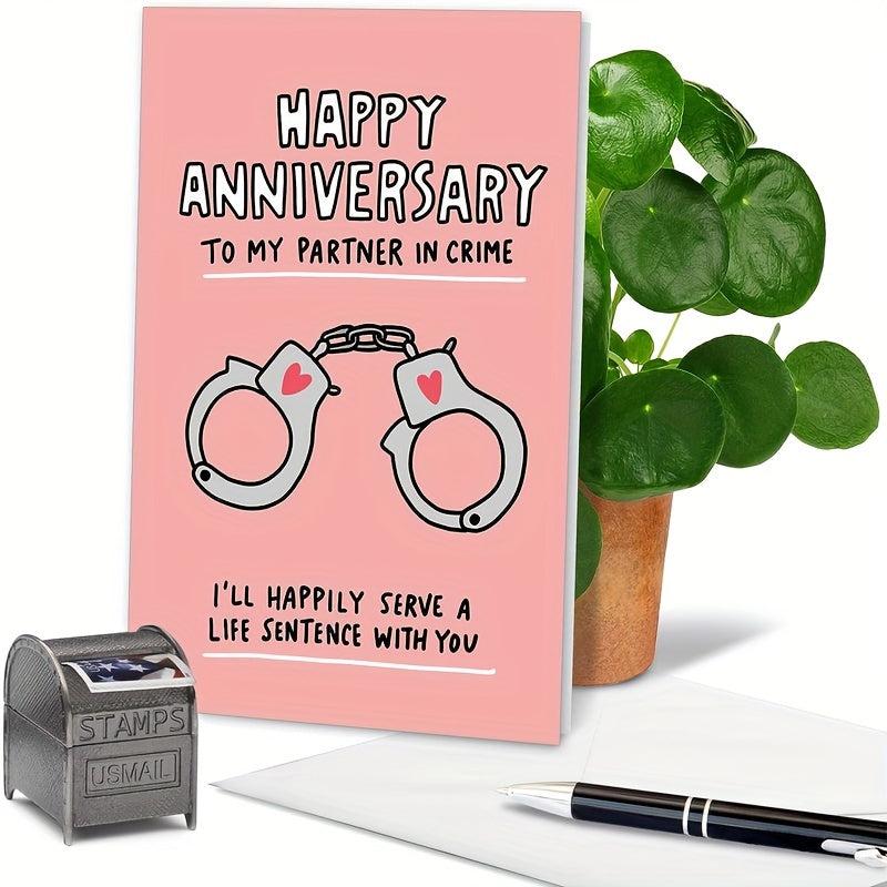 Funny Anniversary Card Romantic Spouse Humor Married Couples Card With Envelope