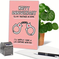 Funny Anniversary Card Romantic Spouse Humor Married Couples Card With Envelope