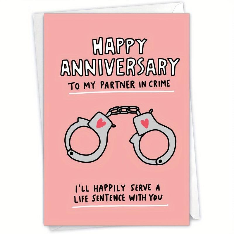 Funny Anniversary Card Romantic Spouse Humor Married Couples Card With Envelope