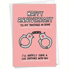 Funny Anniversary Card Romantic Spouse Humor Married Couples Card With Envelope