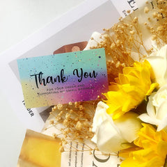 Pack of 50 Thank You Cards - 8.89 x 5.33 cm