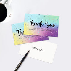Pack of 50 Thank You Cards - 8.89 x 5.33 cm