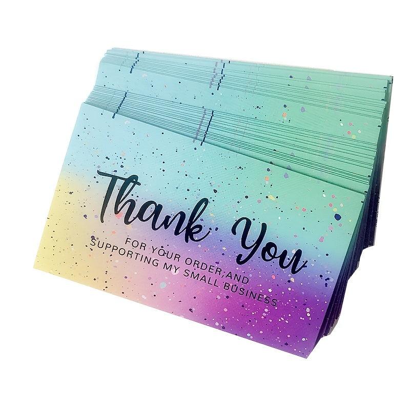 Pack of 50 Thank You Cards - 8.89 x 5.33 cm