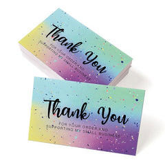 Pack of 50 Thank You Cards - 8.89 x 5.33 cm