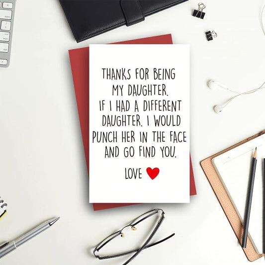 Funny Birthday Card For Daughter Humorous Greeting Card Daughter Birthday
