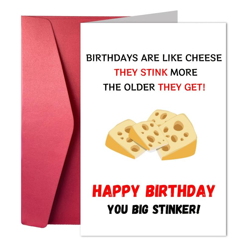 Funny Birthday Card With Envelope Playful Wishes For Mother Sister