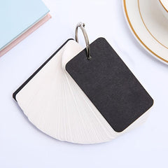 100 Blank Double Sided Word Card Business Message DIY Gift Note Paper