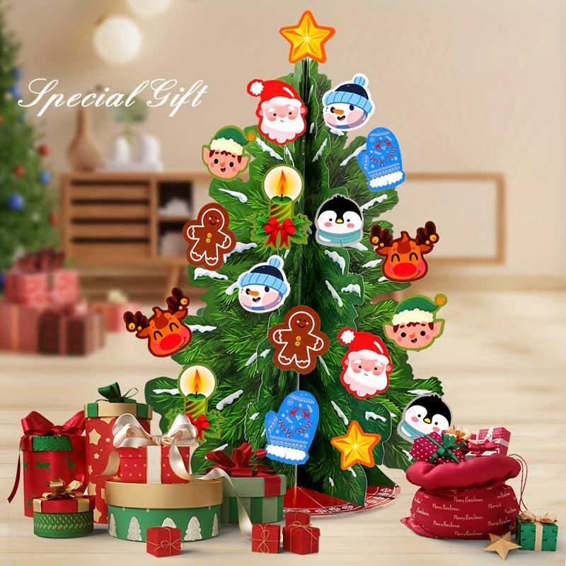 3D X'mas Greeting Card with Butterfly Decor