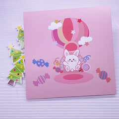 3D Cake Shaped Greeting Card for Birthdays