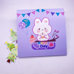 3D Cake Shaped Greeting Card for Birthdays