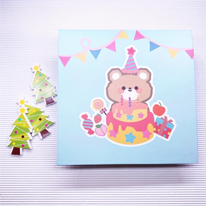 3D Cake Shaped Greeting Card for Birthdays