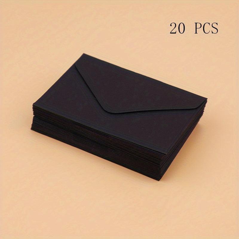 10 20pcs Classic brown Mini Blank Paper Envelopes Wedding Invitation Envelope