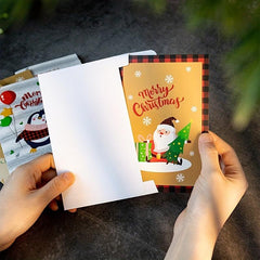 6pcs Christmas Card Set with Envelopes - Holiday Greeting Blessings