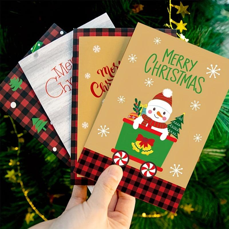 6pcs Christmas Card Set with Envelopes - Holiday Greeting Blessings
