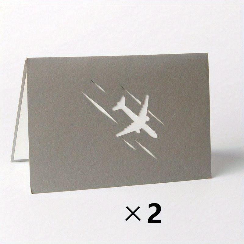 3D Pop Up Airplane Greeting Card for Birthday Graduation Wedding Anniversary
