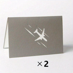 3D Pop Up Airplane Greeting Card for Birthday Graduation Wedding Anniversary
