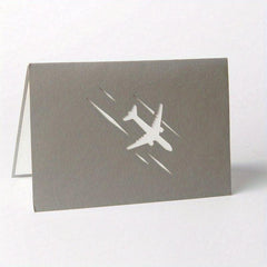 3D Pop Up Airplane Greeting Card for Birthday Graduation Wedding Anniversary