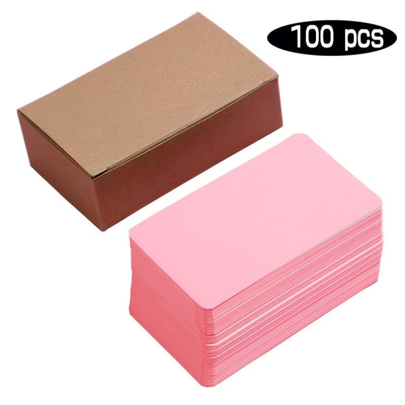 Small Blank Cards 8 Colors - Blank Greeting Thank You Index Playing Note