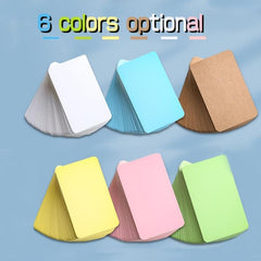 Small Blank Cards 8 Colors - Blank Greeting Thank You Index Playing Note