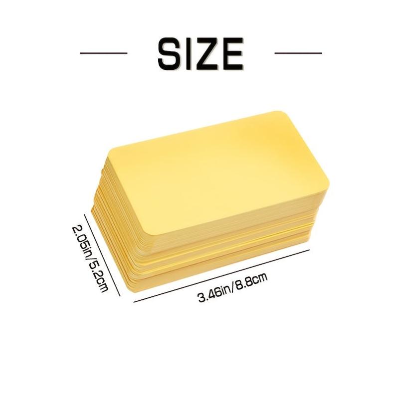 Small Blank Cards 8 Colors - Blank Greeting Thank You Index Playing Note