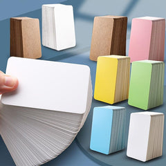 Small Blank Cards 8 Colors - Blank Greeting Thank You Index Playing Note