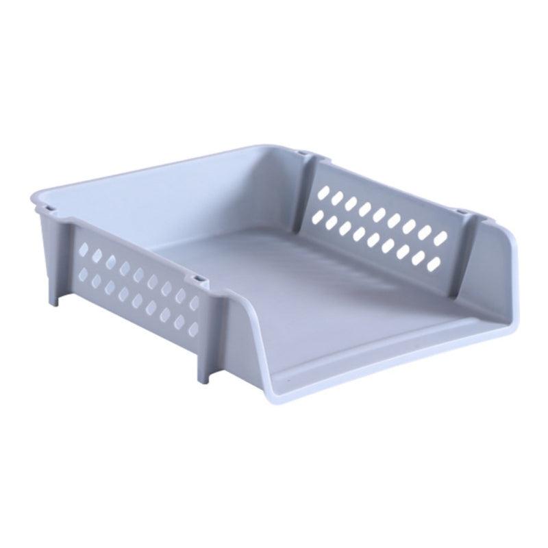 Layered Plastic File Shelf A4 File Box Green