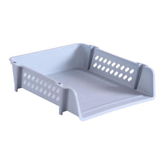 Layered Plastic File Shelf A4 File Box Green
