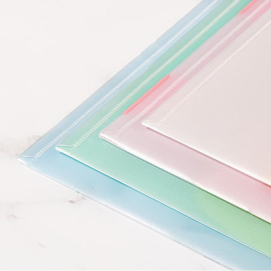 4pcs Cartoon Student Test Paper Bag A4 Transparent File Bag
