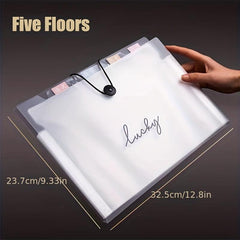 Student Large Capacity File Bag Office Supplies