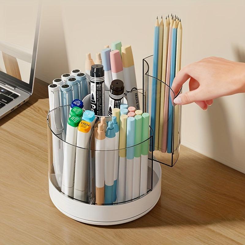 Removable Rotating Pencil Holder Desktop Storage Box