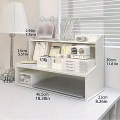 Desktop Shelf Storage Rack Student Dorm Office Desk Organizer