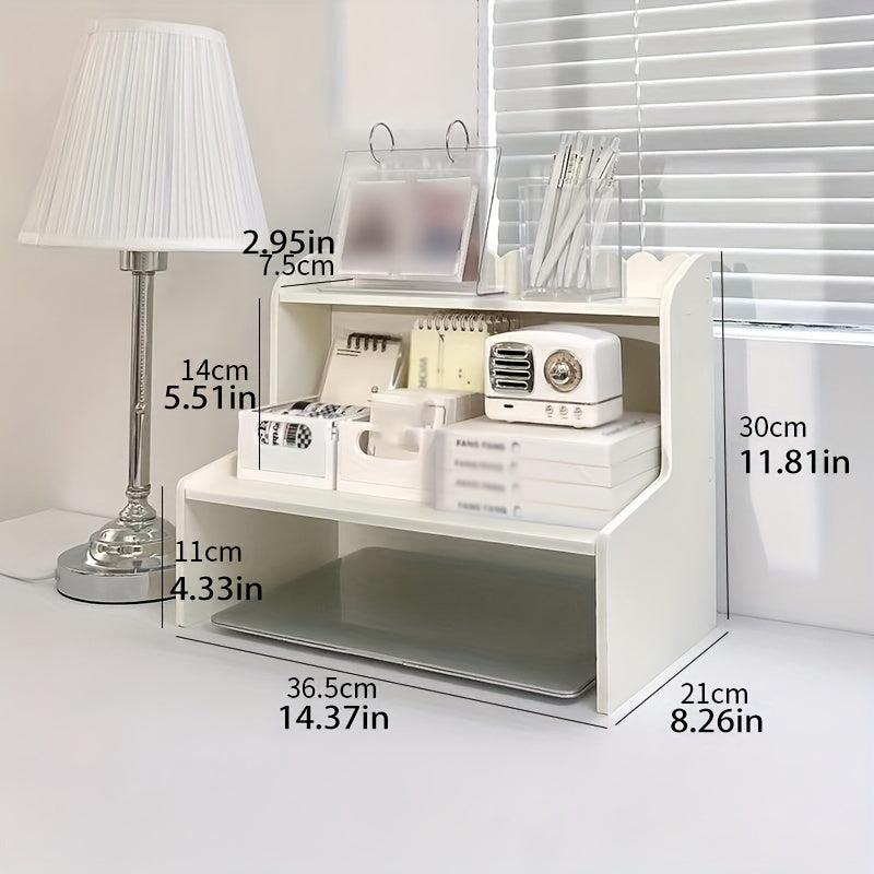 Desktop Shelf Storage Rack Student Dorm Office Desk Organizer