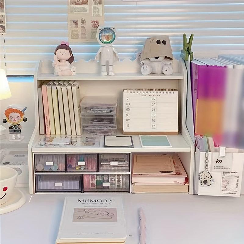 Desktop Shelf Storage Rack Student Dorm Office Desk Organizer