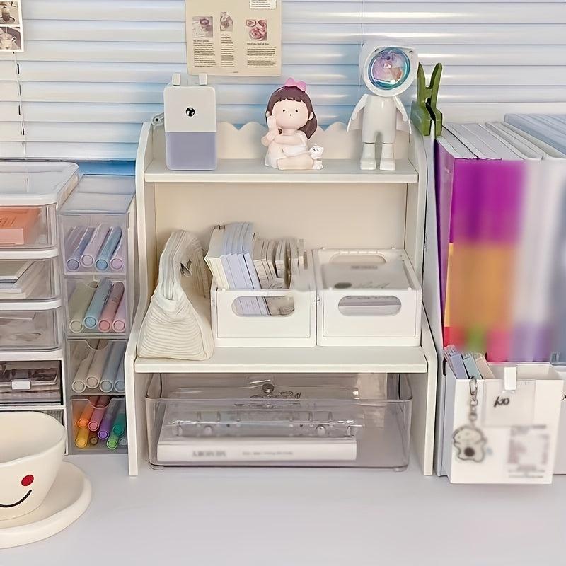 Desktop Shelf Storage Rack Student Dorm Office Desk Organizer