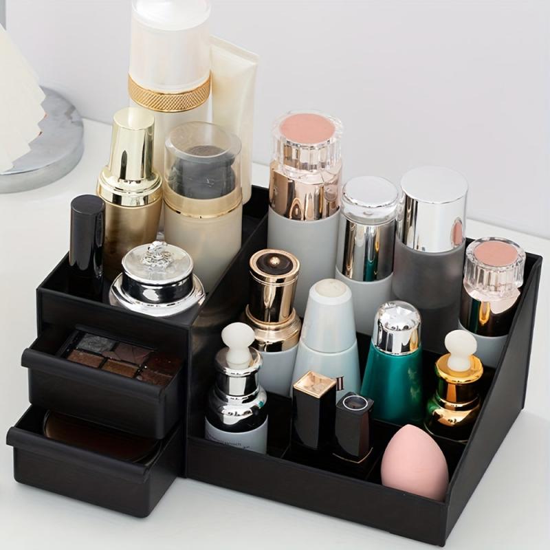 Makeup Organizer for Vanity Bathroom Countertop with Drawers
