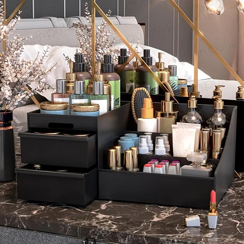 Makeup Organizer for Vanity Bathroom Countertop with Drawers