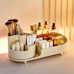 Rotating Cosmetic Organizer Pen Tube Desktop Makeup Brushes Lipstick Shelf