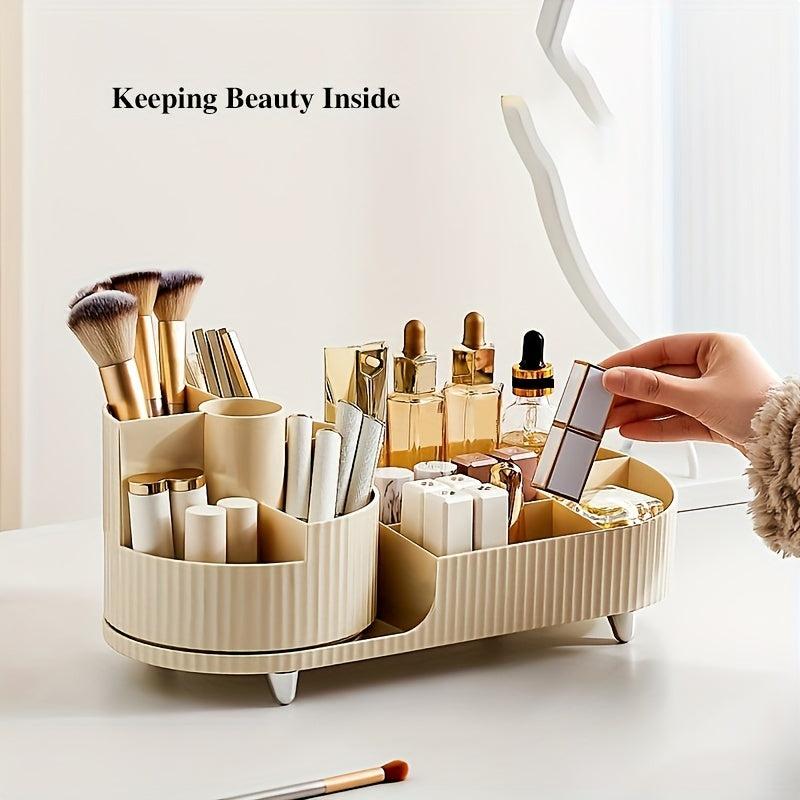 Rotating Cosmetic Organizer Pen Tube Desktop Makeup Brushes Lipstick Shelf
