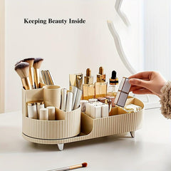 Rotating Cosmetic Organizer Pen Tube Desktop Makeup Brushes Lipstick Shelf