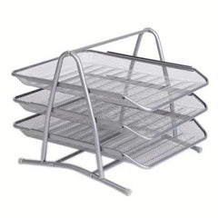 Three-Layer Metal File Folder Storage Box A4 Size