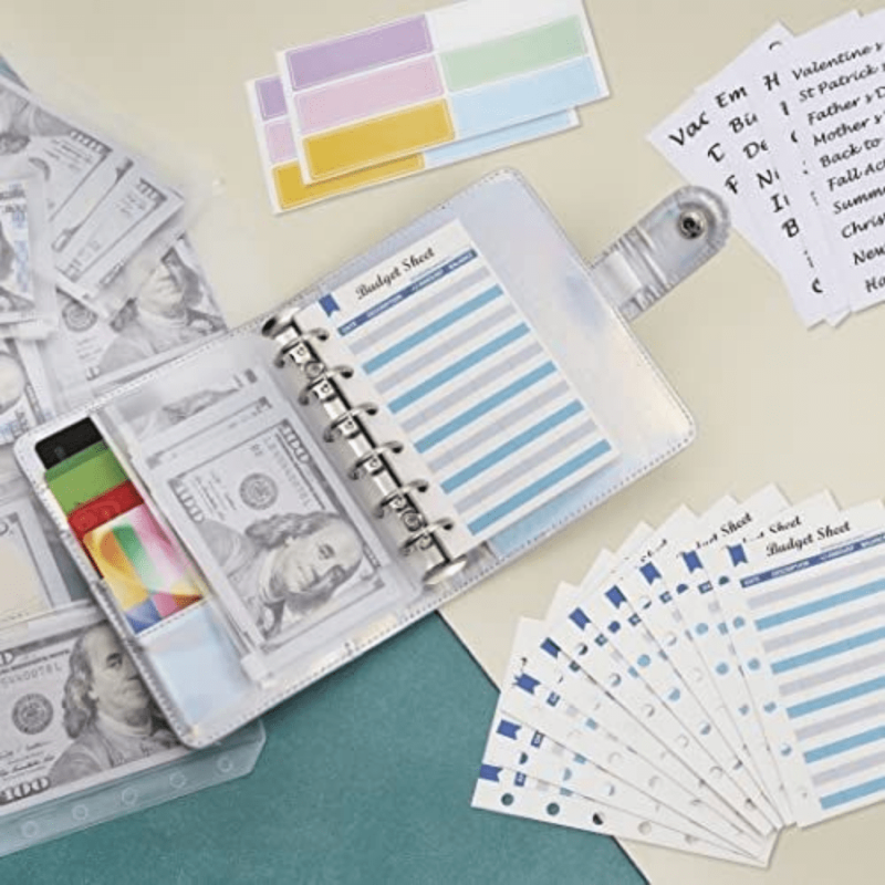 Antner Budget Binder with Zipper Envelopes Cash Envelopes Planner