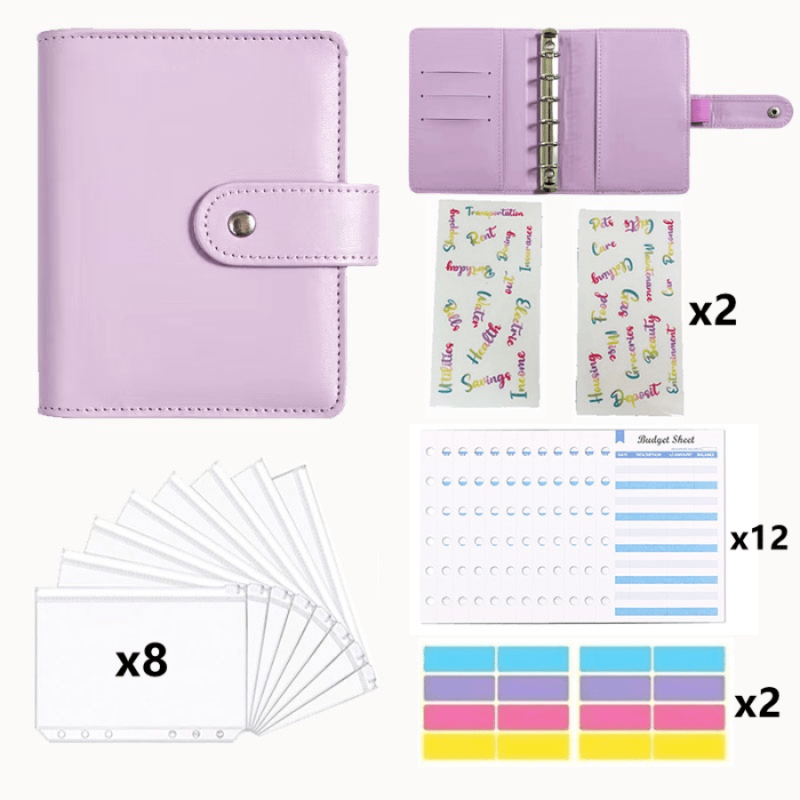 Antner Budget Binder with Zipper Envelopes Cash Envelopes Planner