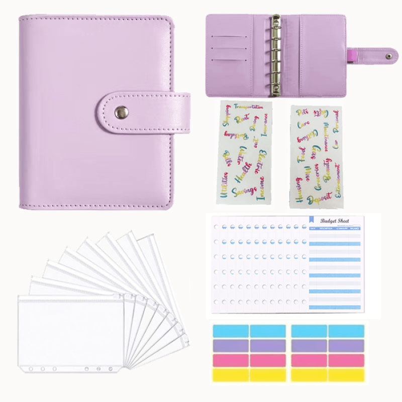 Antner Budget Binder with Zipper Envelopes Cash Envelopes Planner
