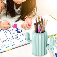Cactus Pencil Holder Desktop Accessory Makeup Brush Holder